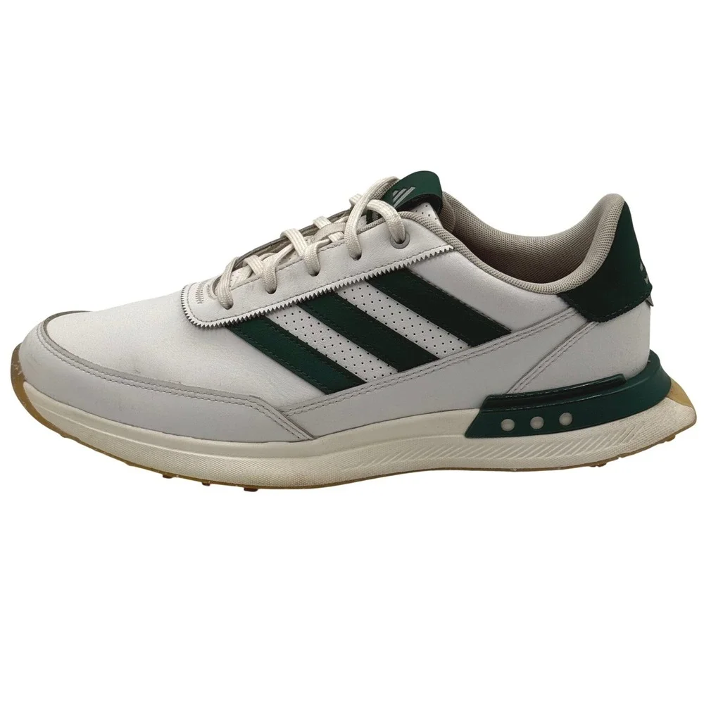 Adidas S2G Spikeless Leather 24 Golf Shoes Mens‎ Size 10 White Green IF0299